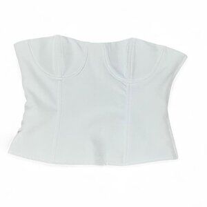 Mint Corset Strapless Top Side Zipper Y2K Streetwear 90s Style